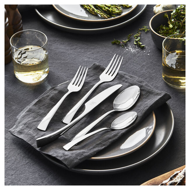 45-pc Flatware Set, 18/10 Stainless Steel, No-Color