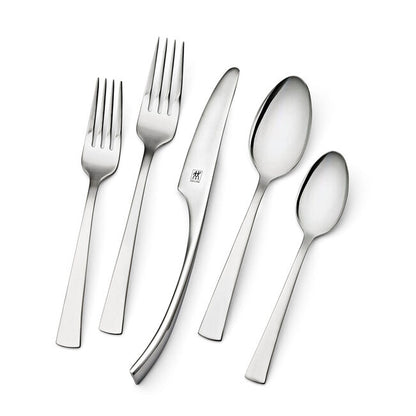 45-pc Flatware Set, 18/10 Stainless Steel, No-Color