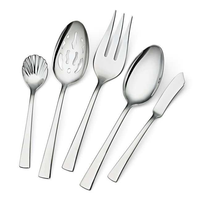 45-pc Flatware Set, 18/10 Stainless Steel, No-Color