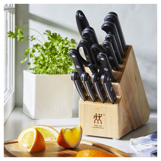 14-pc, Knife block set, Natural