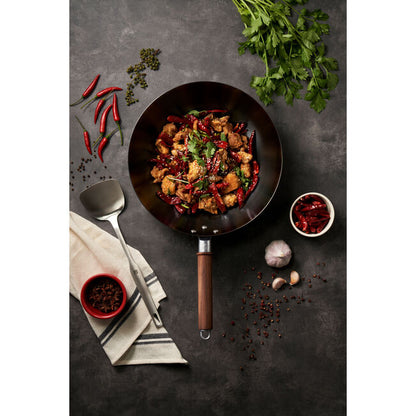 12-inch, Carbon Steel, Wok With Lid