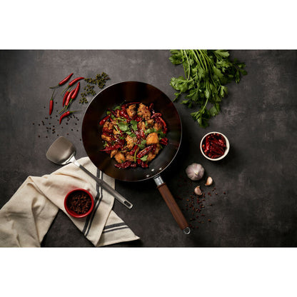 12-inch, Carbon Steel, Wok With Lid