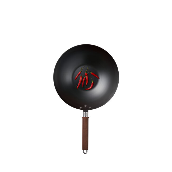 12-inch, Carbon Steel, Wok With Lid