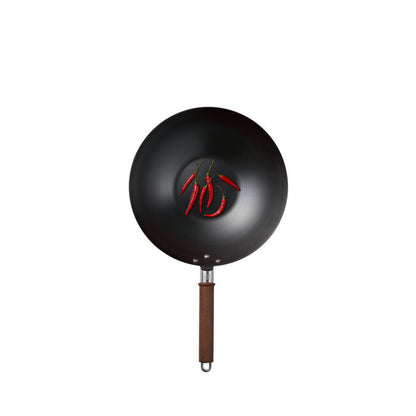 12-inch, Carbon Steel, Wok With Lid