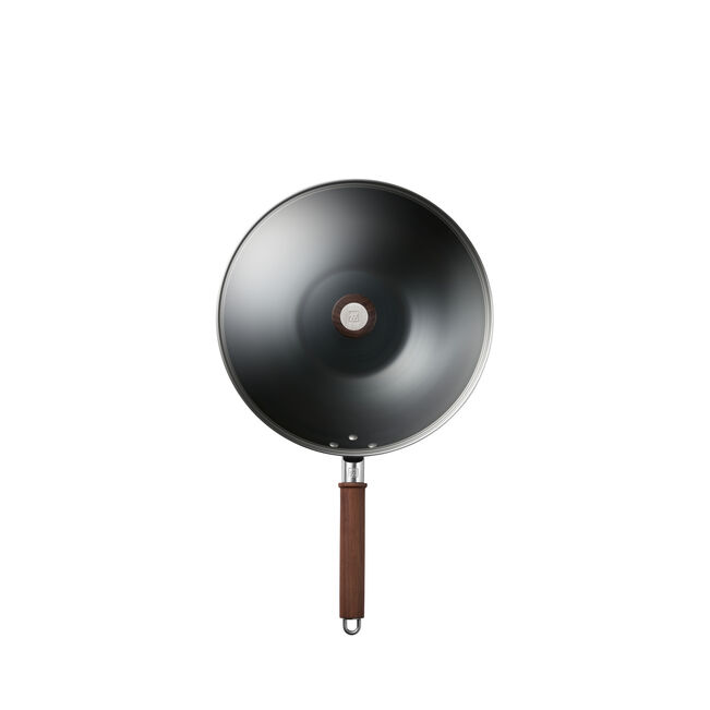 12-inch, Carbon Steel, Wok With Lid